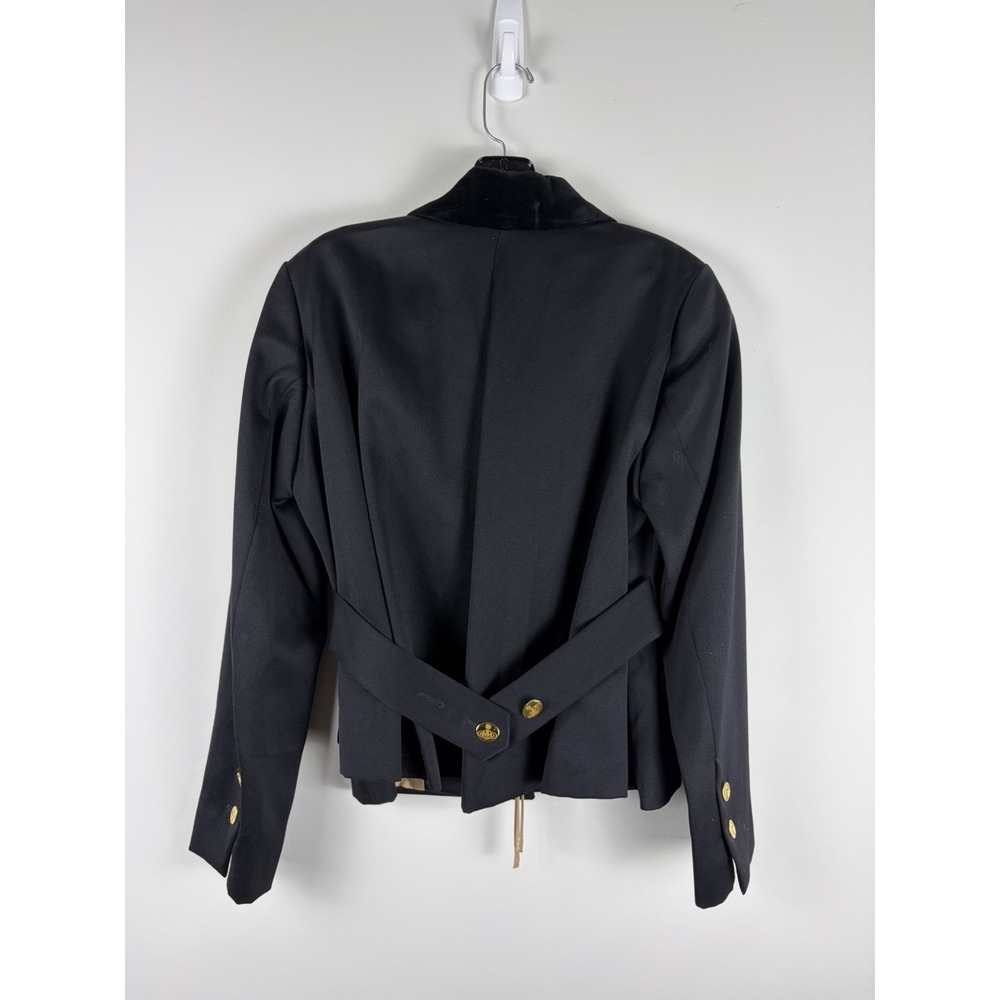 Vintage Vivienne Westwood Red Label Wool Black Blazer Velvet Collar 90s SZ 42 - Picture 7 of 11